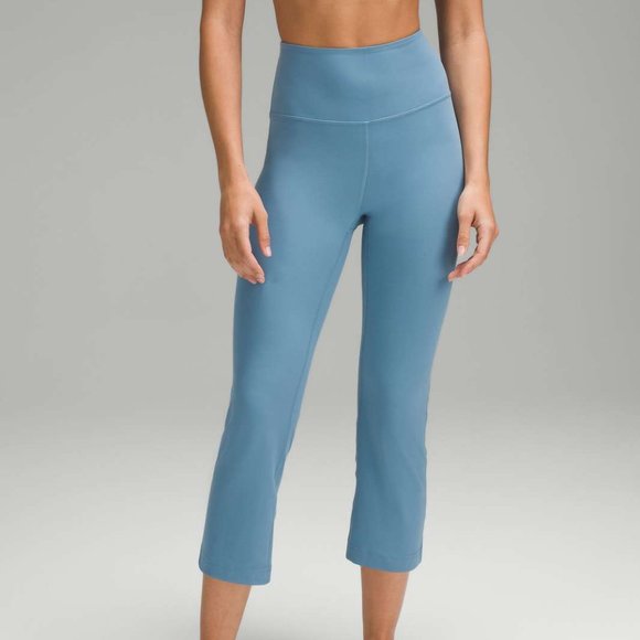 lululemon athletica Pants - Lululemon Groove Super-High-Rise Crop 23" *Nulu in Utility Blue